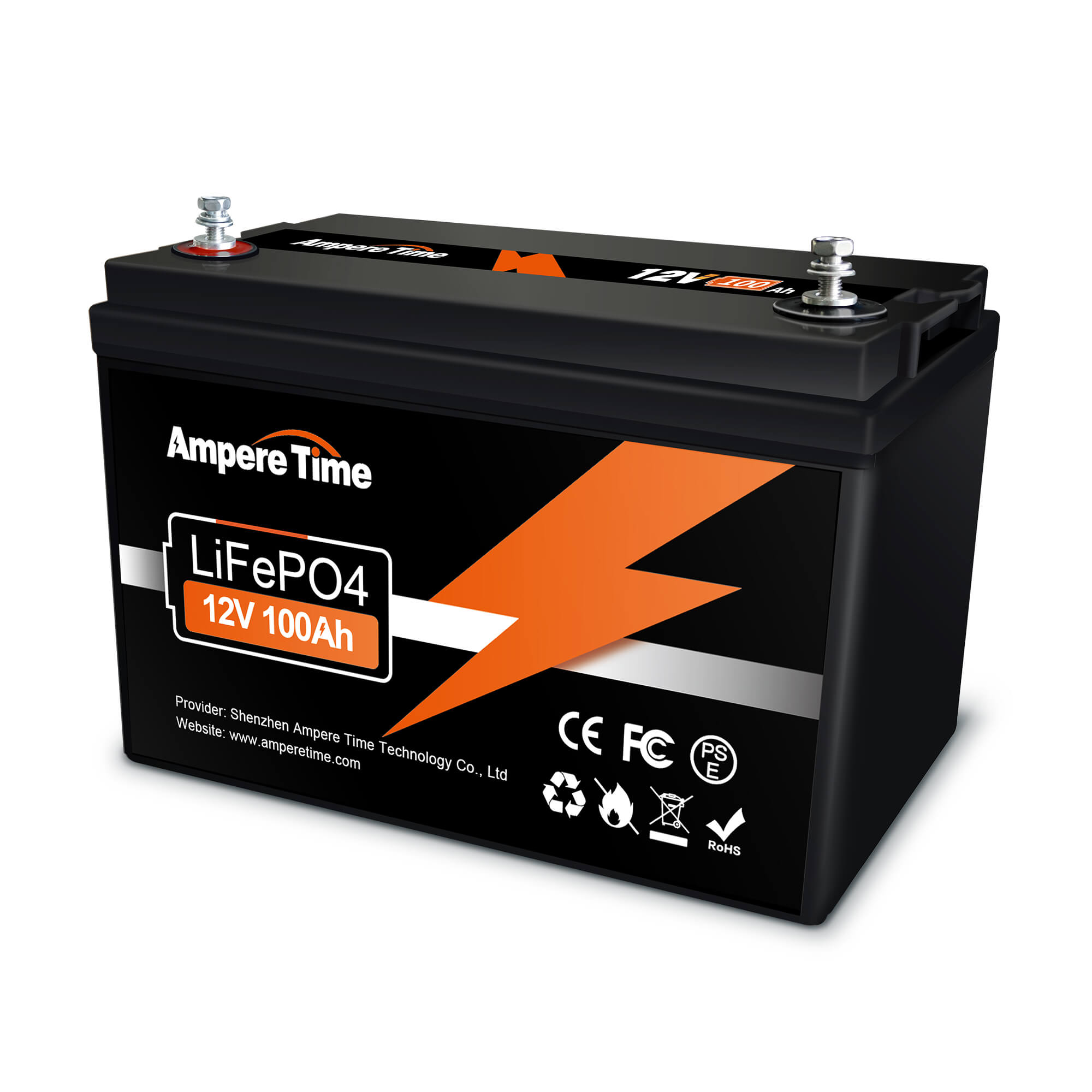 Ampere Time 12V 100Ah Lithium Battery with Self-Heating – Amperetime-US