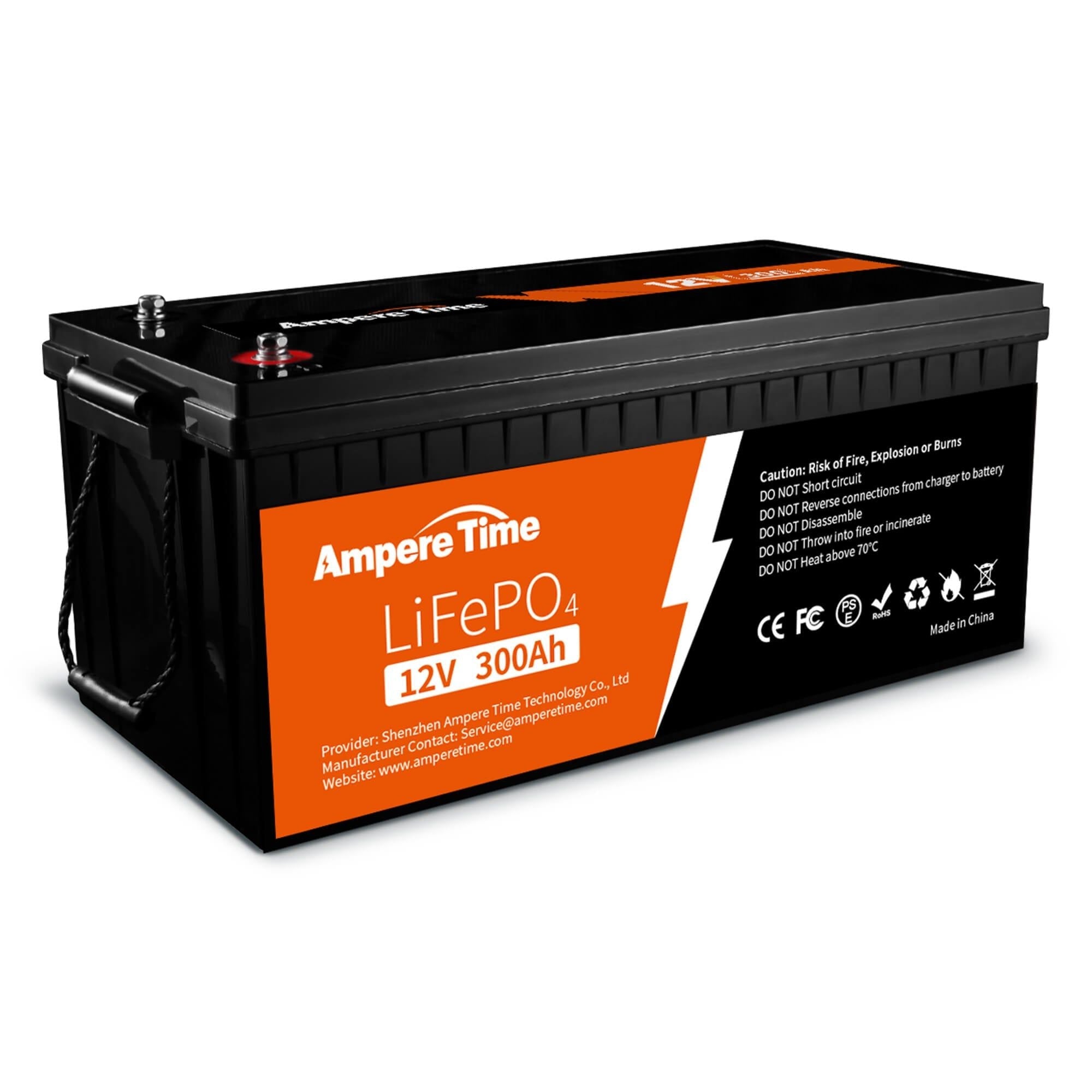 Ampere Time 12V 300Ah Lithium LiFePO4 Battery Ampere Time