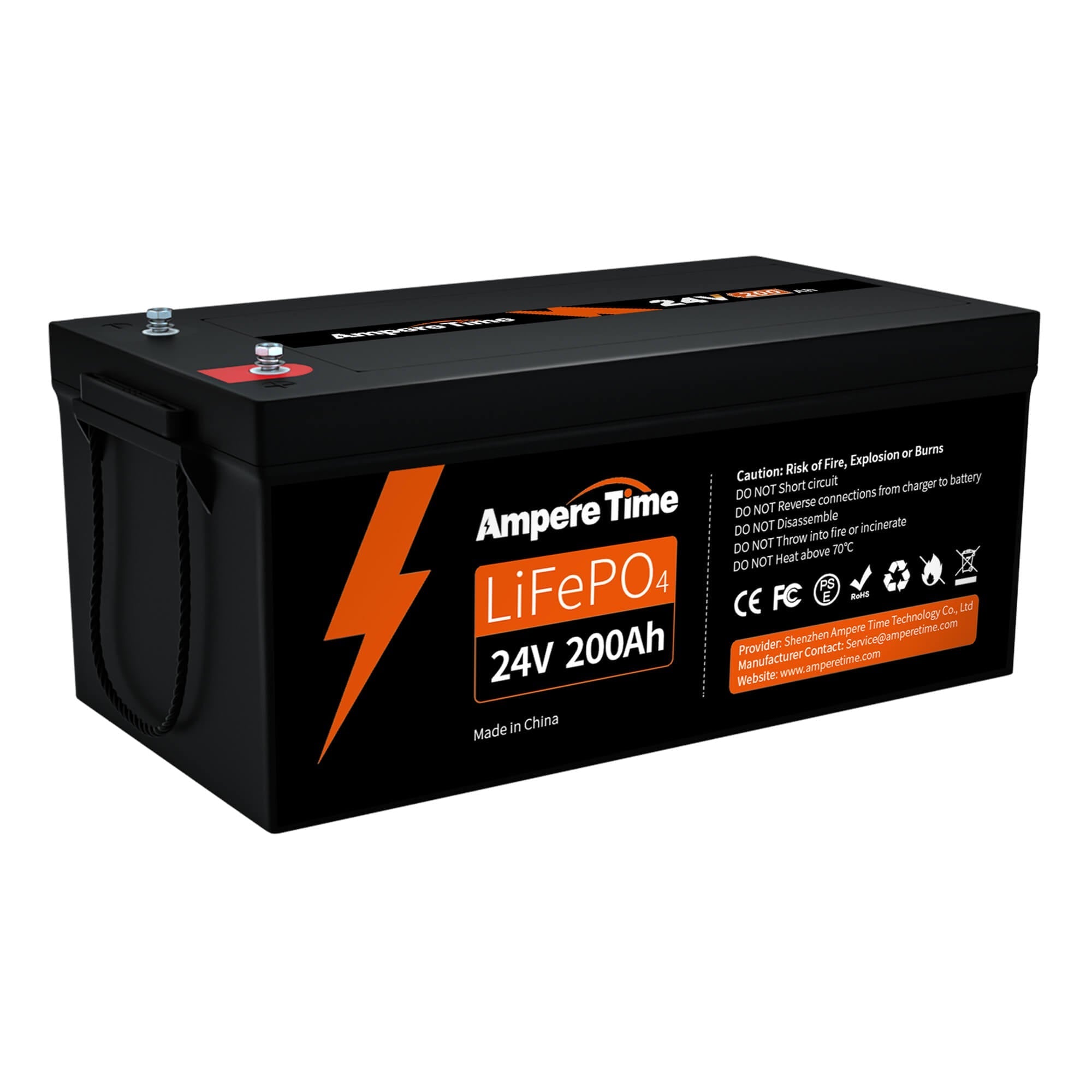 Ampere Time 24V 200Ah Lithium LiFePO4 Battery Ampere Time