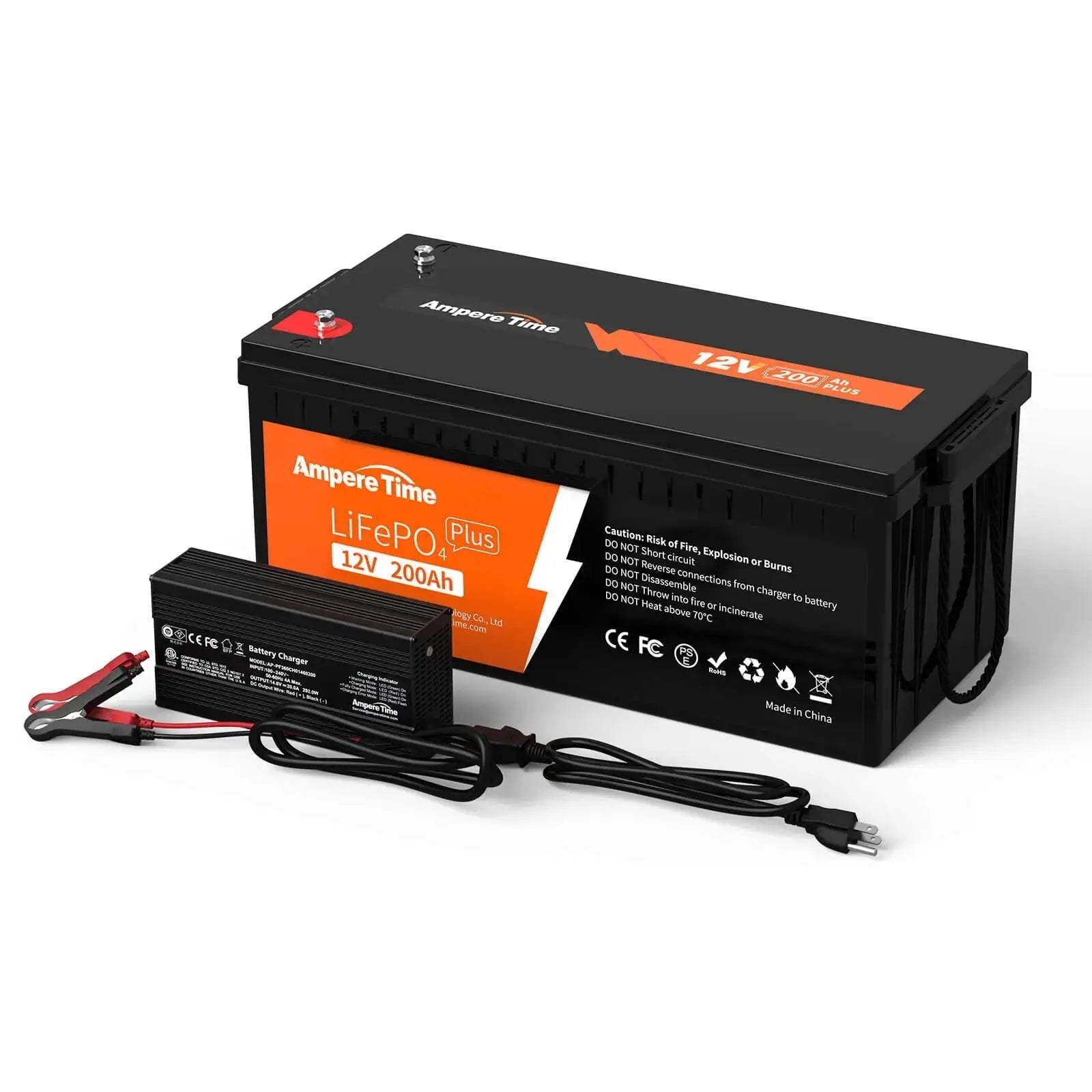 Ampere Time 12V 200Ah Plus+14.6V 20A Dedicated Lithium Battery Charger